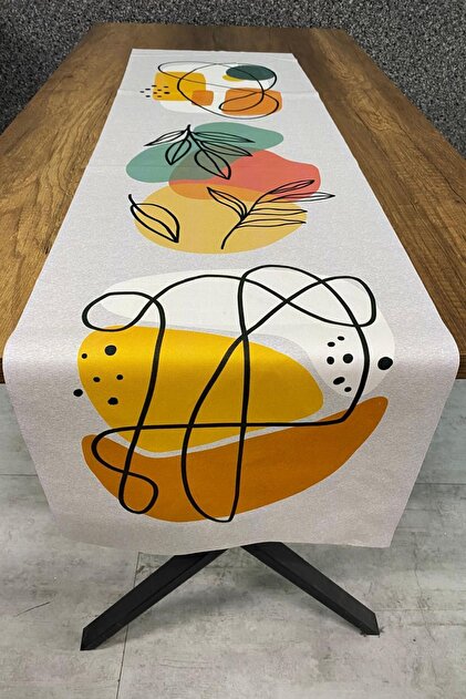 Leaf Patterned Runner 40X140 cm