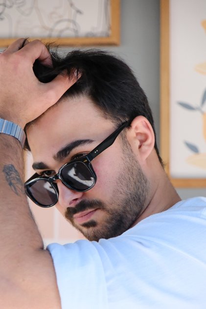 Massimo Black Unisex Sunglasses