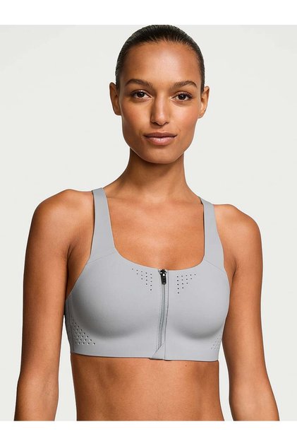 Yeni Stil! Featherweight Max Önden Fermuarlı Sporcu Sütyeni