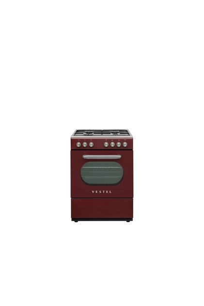 Retro SF 84011 DG Bordo 4 Gözü Gazlı A Enerji Sınıfı Solo Fırın