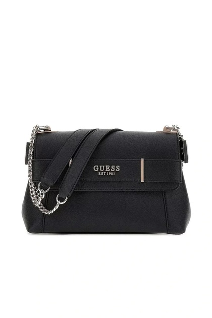 Guess ANADELA CONVERTIBLE XBODY FLAP Kadın Siyah Çapraz Çanta