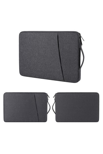 14-15.4 Inch Dark gray Laptop Sleeve Handbag Case for Macbook Pro Air 13 13.3 14 15 15.6 15.4 inch W