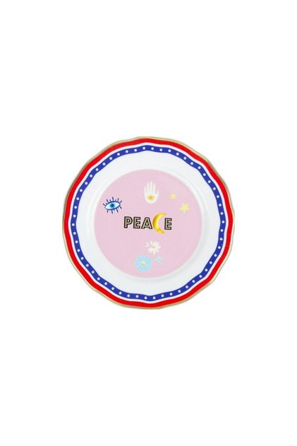 Mamma Mia Peace Written Plate 22 cm