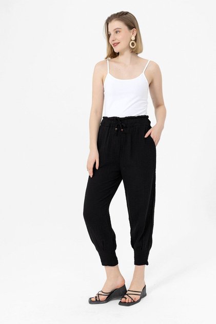 Trousers - Black - Regular