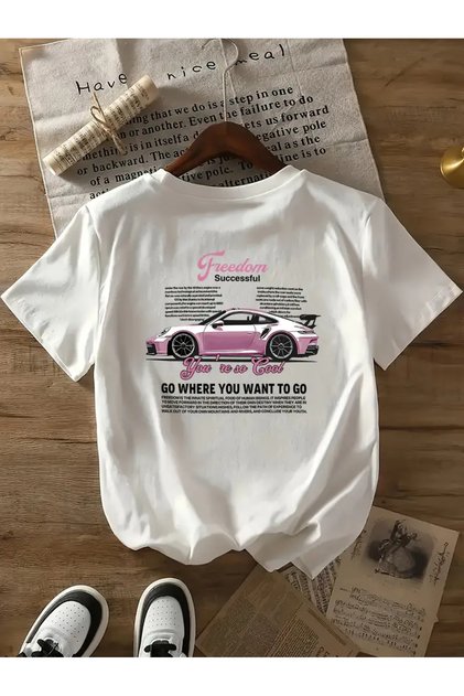 Pattern Short Sleeve Sports T-Shirt for Men - Comfortable Round Neck Short Sleeve