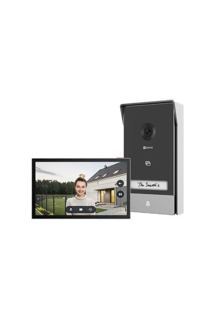 هاتف باب فيديو منزلي ذكي HP7 2K، شاشة لمس 7 بوصات، 2K، مقاوم للعوامل الجوية