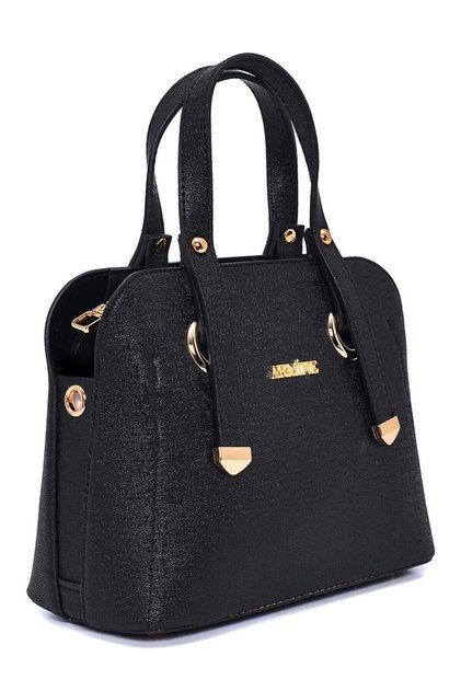 Modern Practical Zippered Shoulder Bag Black Bag