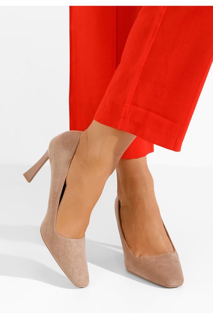 Pantofi stiletto Vuria kaki