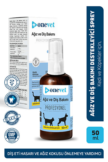 OneVet Kedi ve Köpekler İçin Ağız ve Diş Bakımı Destekleyici Damla