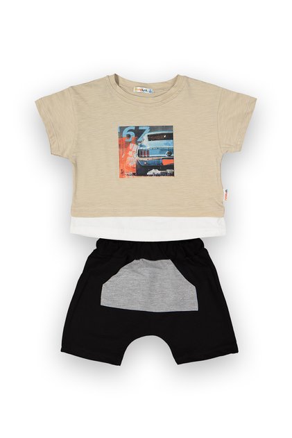 1-4 Years Old Baby Boy Set of 2 - Cotton Daily Clothing Set