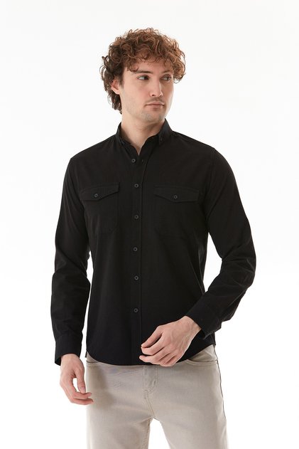 Basic Double Pocket Shirt