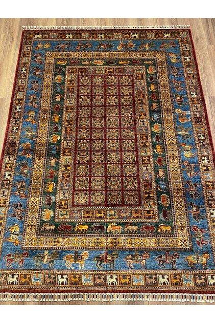 El Dokuma Pazırık Sultani Halısı –%100 Yün %100 El Dokuma Naturel Dekoratif Halı El İşi Özgün