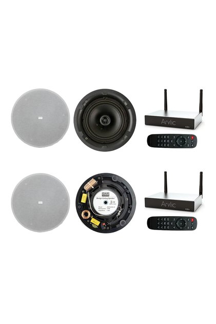 Sistem audio multiroom cu boxe incastrabile, 2 zone, internet radio, bluetooth, wi-fi