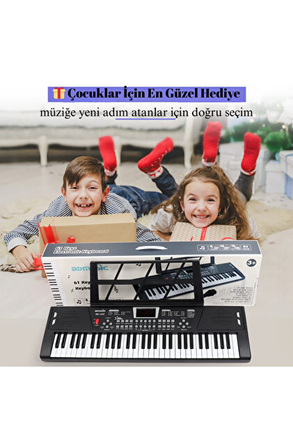 MultiZone 61 Tuşlu Elektronik Işıklı Dijital Çocuk Piyanosu