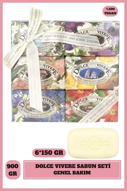 Dolce Vivere Soap Set 6X150 Gr | Sardinia • Portofino • Rome • Capri • Florence • Venice