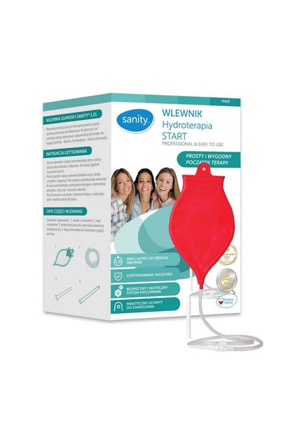 Set enteroclisma Sanity Hydroterapia Start pentru irigare vaginala si intestinala, capacitate 1.2 l