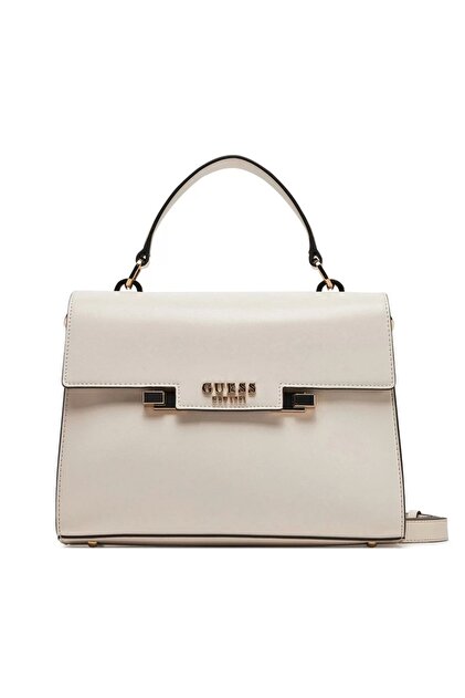Guess ECO ALDITH TOP HANDLE FLAP Kadın Ekru El Çantası HWEVG964120
