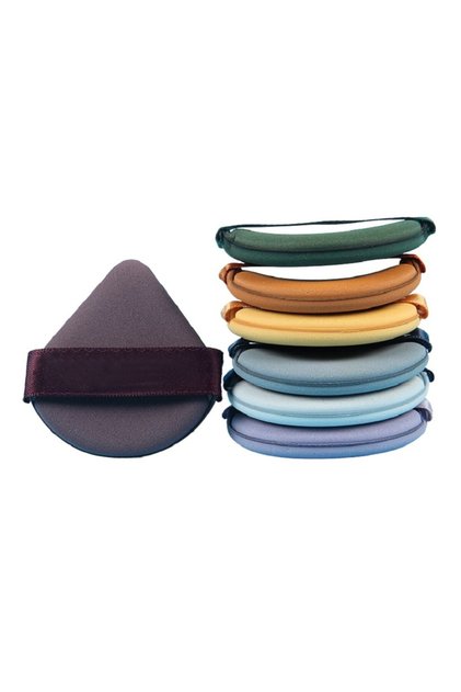7 buc. pufuri triunghiulare pentru machiaj, reutilizabile, 5,5 x 5,5 x 1,3 cm, multicolore