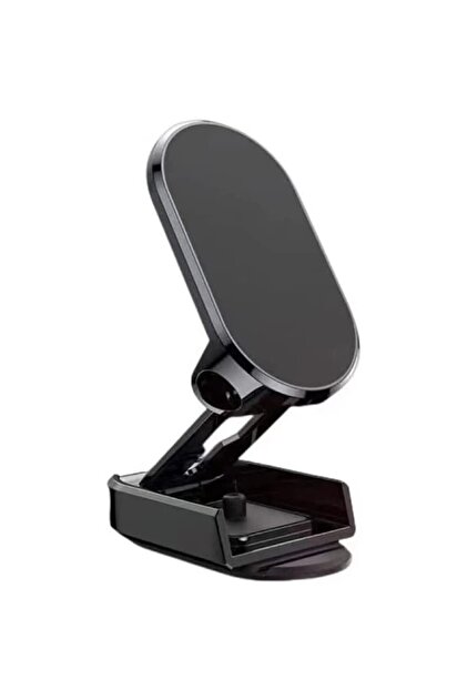 Suport Auto Magnetic Rabatabil, Universal, Compatibil cu Toate Dimensiunile de Telefon, Negru