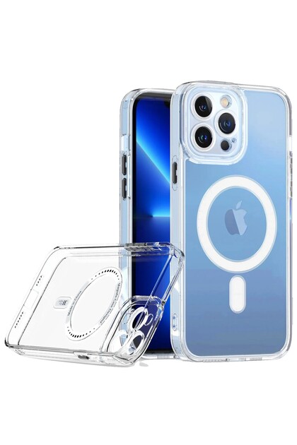 Husa de protectie, Flippy, iPhone 11, Transparenta, Compatibila cu incarcarea wireless MagSafe, Transparenta