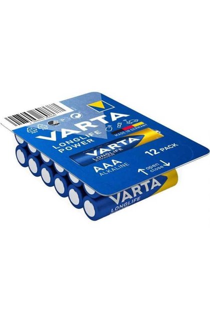 Longlife Power Aaa Lr03 – Set 12 Baterii Alcaline 1,5 v, Performanță Ridicată