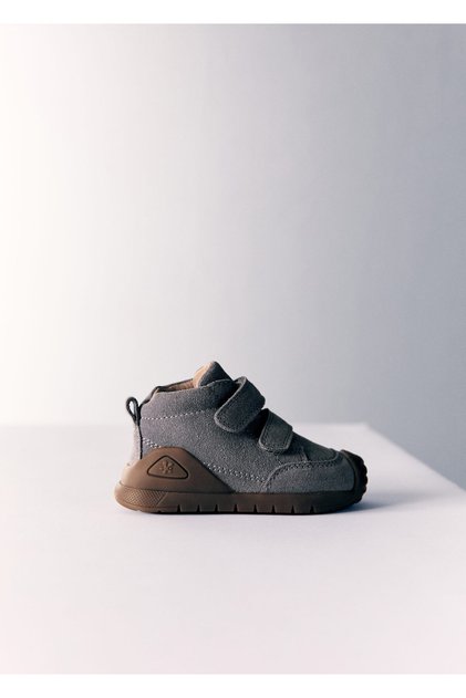 Erkek Bebek Kömür Rengi Sneaker