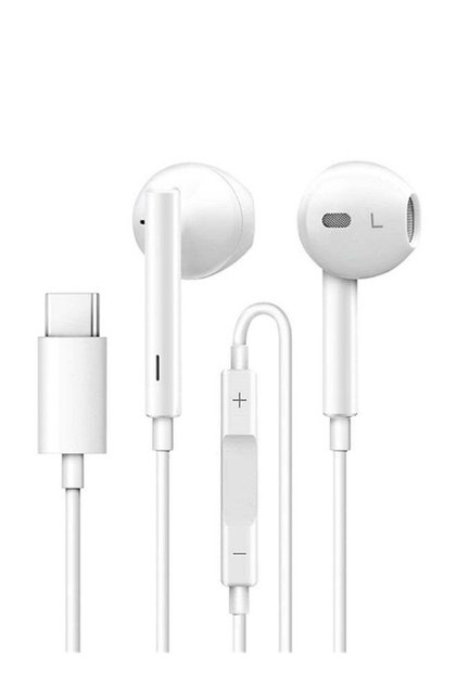 Type-C In-Ear Earphones With Mic White