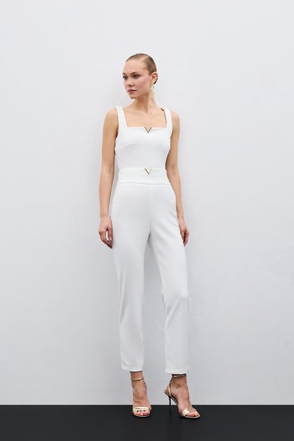 Bel Accessory Trousers - Ecru
