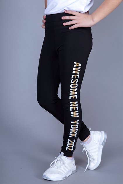 Girls' New York Printed Leggings
