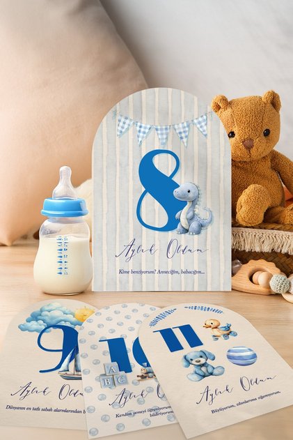 Baby Memory Cards, 22 Memory Cards for the Most Special Moments / Photo Figures, Special Design for Girls