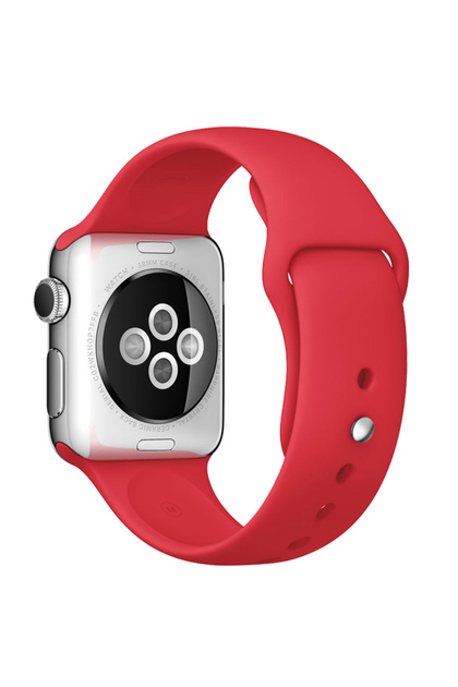 Curea sport pentru Apple Watch, silicon, roșie - 38/40/41 mm, medie