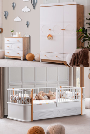 Setay Vira Çocuk Odası Takımı, Vira 4 Kapaklı Dolap, Yıldız