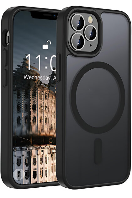 Fibaks iPhone 11 Pro Max Kılıf Kamera Çıkıntılı Magsafe Şarj