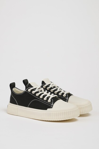 Mince Model Kombinasyonlu Deri İthal Taban Sneaker Ayakkabı