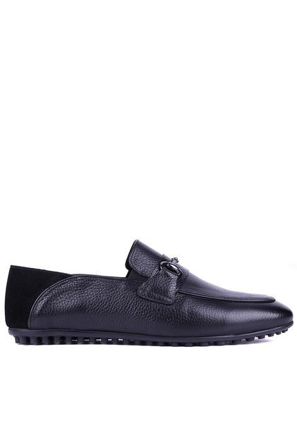 Dark Full Black Men's Leather Shoes