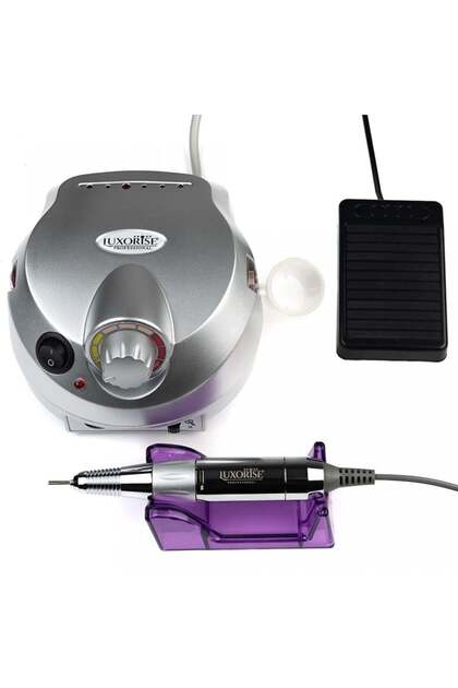Pilă electrică profesională PowerPRO Elite - LUXORISE, 30.000 RPM, Argintie