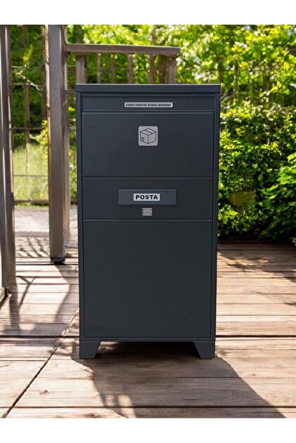 ZELFBOX EXTRA XL KARGO VE POSTA TESLİM DOLABI - SİYAH (RAL 9005