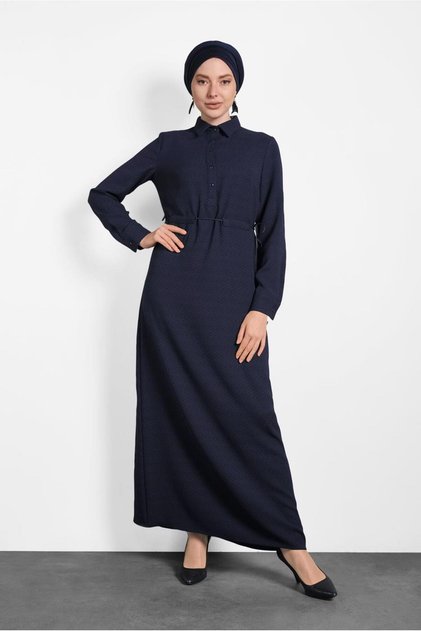 ROCHIE CU dantelă în talie cu nasturi 40338