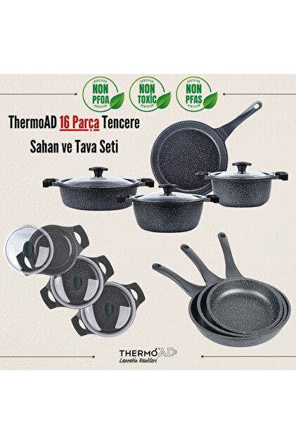 ThermoAD | 16 Parça Mega Set | Graneu Serisi | Gri - Fiyatı, Yorumları