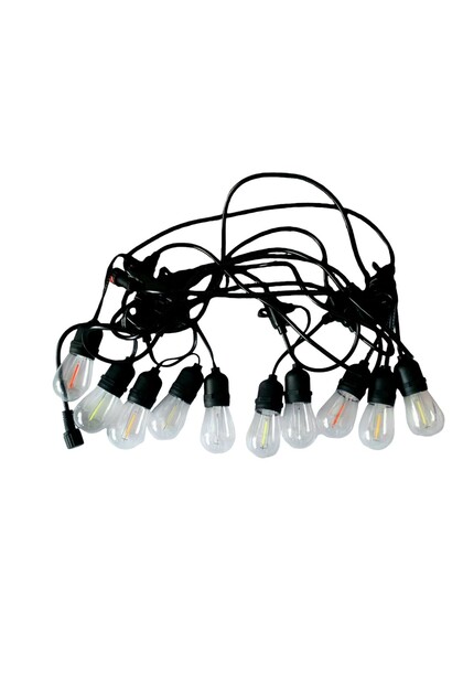 Ghirlandă decorativă cu energie solară, Naimeed D6125, 5m, 10 becuri LED, lumină multicoloră