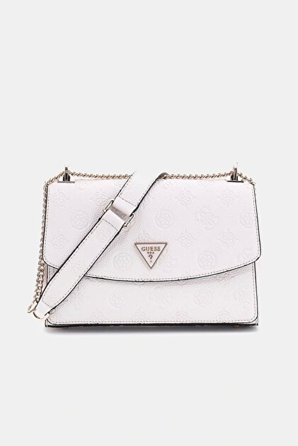 Guess CRESIDIA CNVRTBLE XBODY FLAP Kadın Beyaz Çapraz Çanta