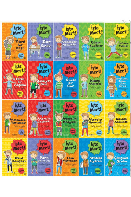 İşte Mert Serisi 20 Kitap Set Bez Çanta ve şeffaf ayraç Hediyeli