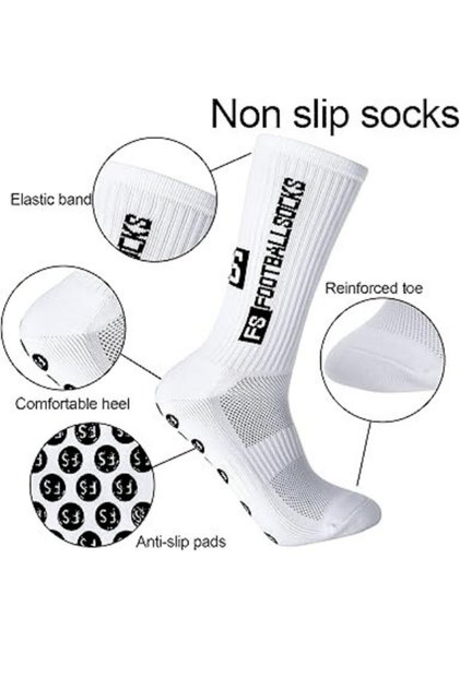 Custom Unisex White Anti Slip Non-Slip Silicone Towel Sole Seamless Match Pro Sports Socks