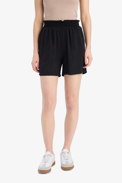 Paperbag High Waist Wide Leg Belmando Shorts T0883Az25Sm