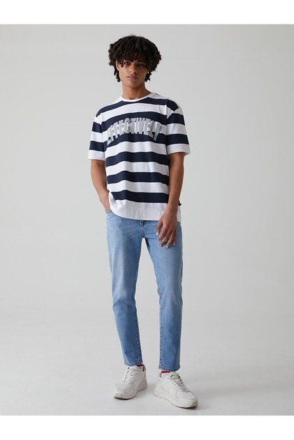 Darrıon Normal Waist Narrow Leg Skinny Jean Trousers