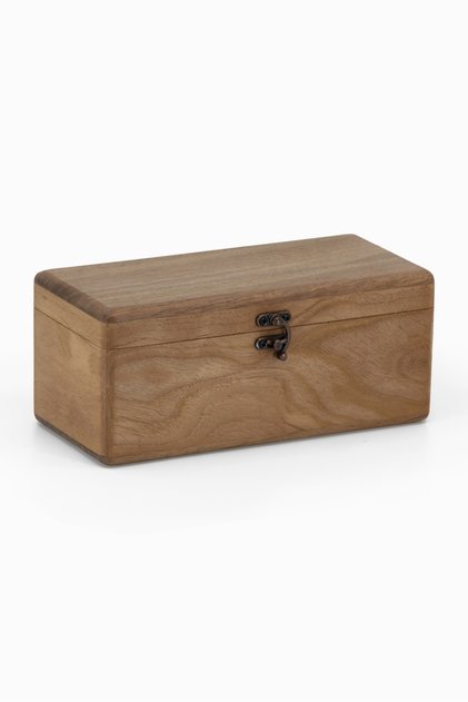 Wooden Pencil Case with Lid - Walnut |