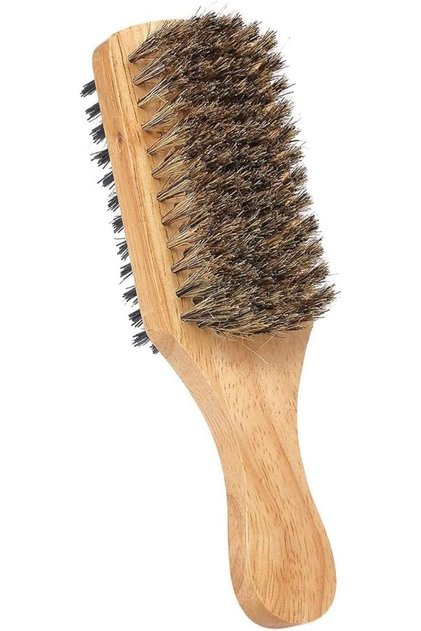 Beard Brush Double-Sided Facial Hairbrush Shaving Comb Male Mustache Brush Medium