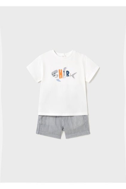 Shark Pattern Shorts -T-Shirt Set