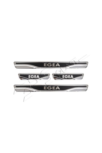 Fiat Egea Uyumlu Kapı Eşiği Karbon Krom 4 Parça