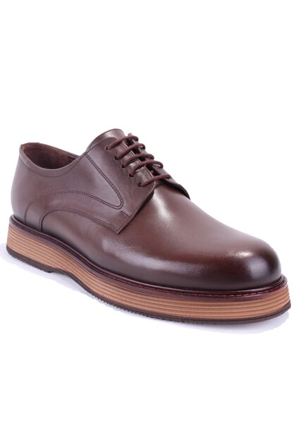Dma78-20801 Brown Orthopedic Classic Sports Men's Leather Shoes